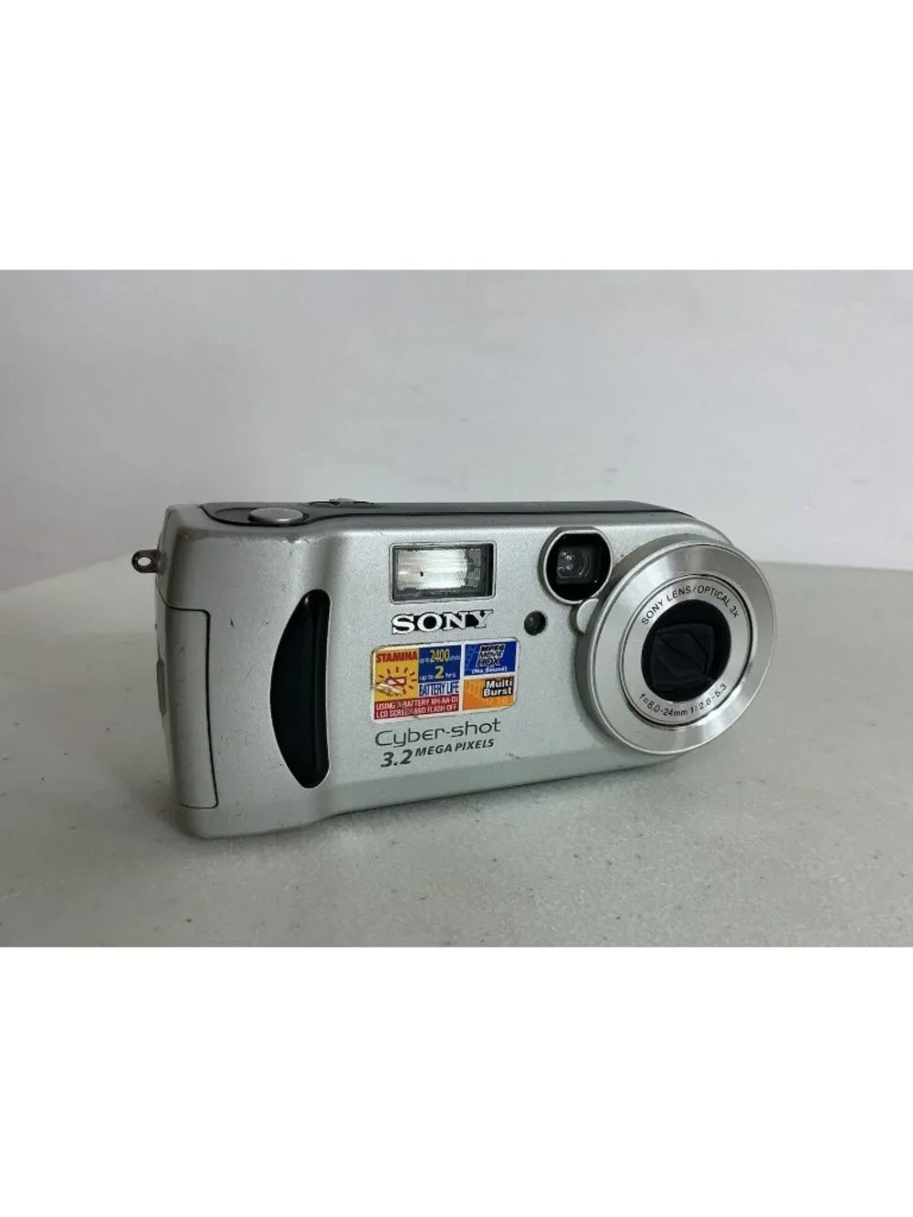 Sony Cybershot Digital Camera DSC-P71 3.2MP Silver Tested And Works